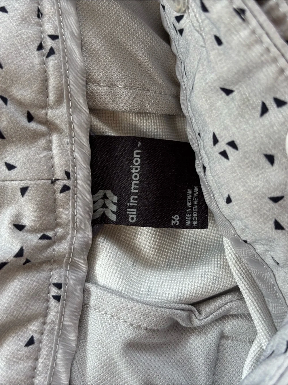 all in motion Light Gray Printed Bermuda Shorts MENS 36